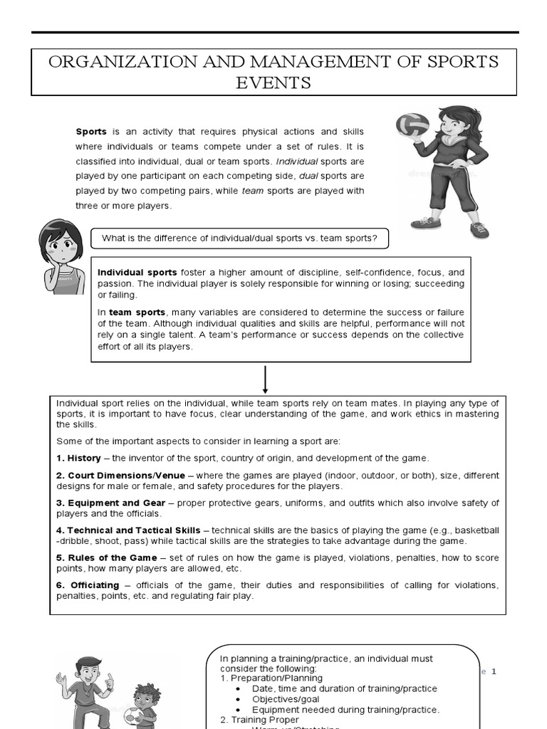 Organization and Management of Sports Events PDF Human Resources