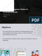 Control de Signos Vitales en El Recién Nacido: Constanza Lillo Matrona