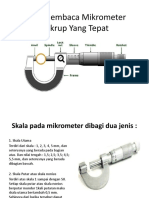 Cara Membaca Mikrometer Sekrup Yang Tepat