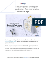 Ghid Complet - Idei de Promovare & Vanzari Pentru Un Magazin Online de Produse Handmade