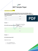 GMAT Sample Paper: Quantitative Reasoning