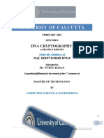 Universiy of Calcutta: Dna Cryptography