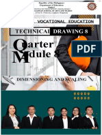 Technical Drawing Course on Dimensioning and Scaling