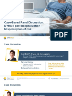 Case-Based Panel Discussion NYHA II Post Hospitalization - Misperception of Risk - VF 1