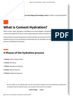 What Is Cement Hydration?: 5 Phases of The Hydration Process