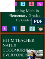 Teaching Math in Elementary Grades PPT 1