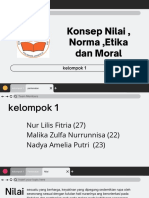 Kelompok 1 (Konsep Nilai, Norma, Etika & Moral)