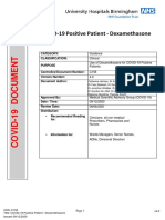 COVID-19 Positive Patient - Dexamethasone Guidance