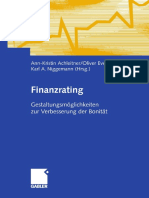 101 - Finanzrating - Gestaltungsmöglichkeiten Zur Verbesserung Der Bonität