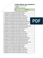 Format Import Nilai Pengetahuan Kelas Kelas 1