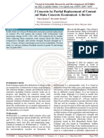 Study On Strength of Concrete by Partial Replacement of Cement To Wollestonite and Make Concrete Economical A Review