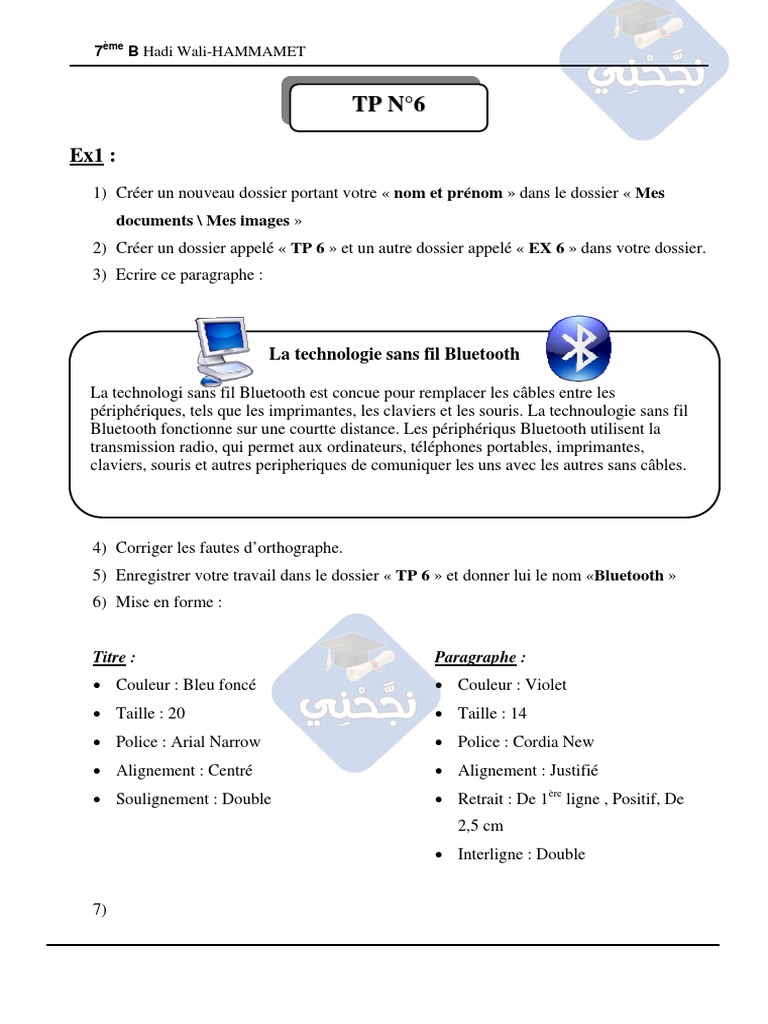 TP Word : Création et Mise en Forme | PDF