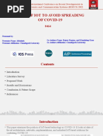 Role of Iot To Avoid Spreading of Covid-19