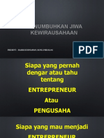 8 Materi Menumbuhkan Jiwa Wirausaha