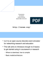 Ns 3: A 30 Minute Introduction: Presented By: Joe Kopena Drexel University Tjkopena@cs - Drexel.edu