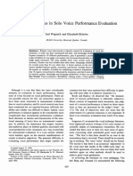 Wapnick e Ekholm - 1997 - Expert Consensus in Solo Voice Performance Evaluation