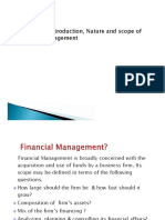 Introduction to Financial Management Scope and Objectives