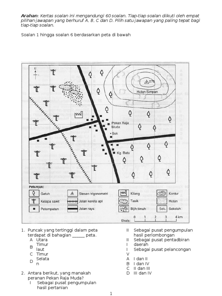 Soalan Geografi Tingkatan 1 Pdf - Gambar Con