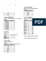 Funciones en Excel