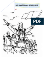 Ficha de Trabajo Pinta La Independencia Del Perú PDF