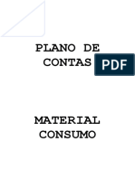 PLANO DE CONTA - MATERIAL CONSUMO