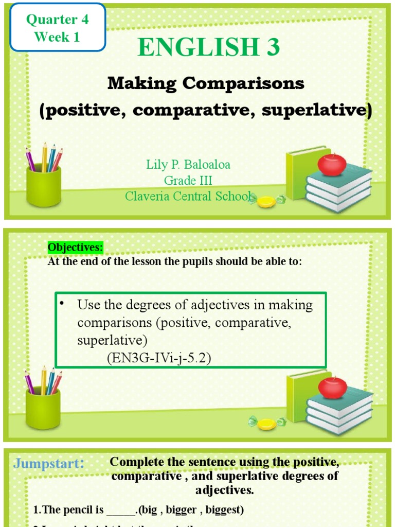 Degrees of Comparison in English | PDF | Adjective | Grammar