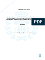 TFG Business Plan de Una Empresa de Cerramientos Industriales Destinados Al Control de La Temperatura