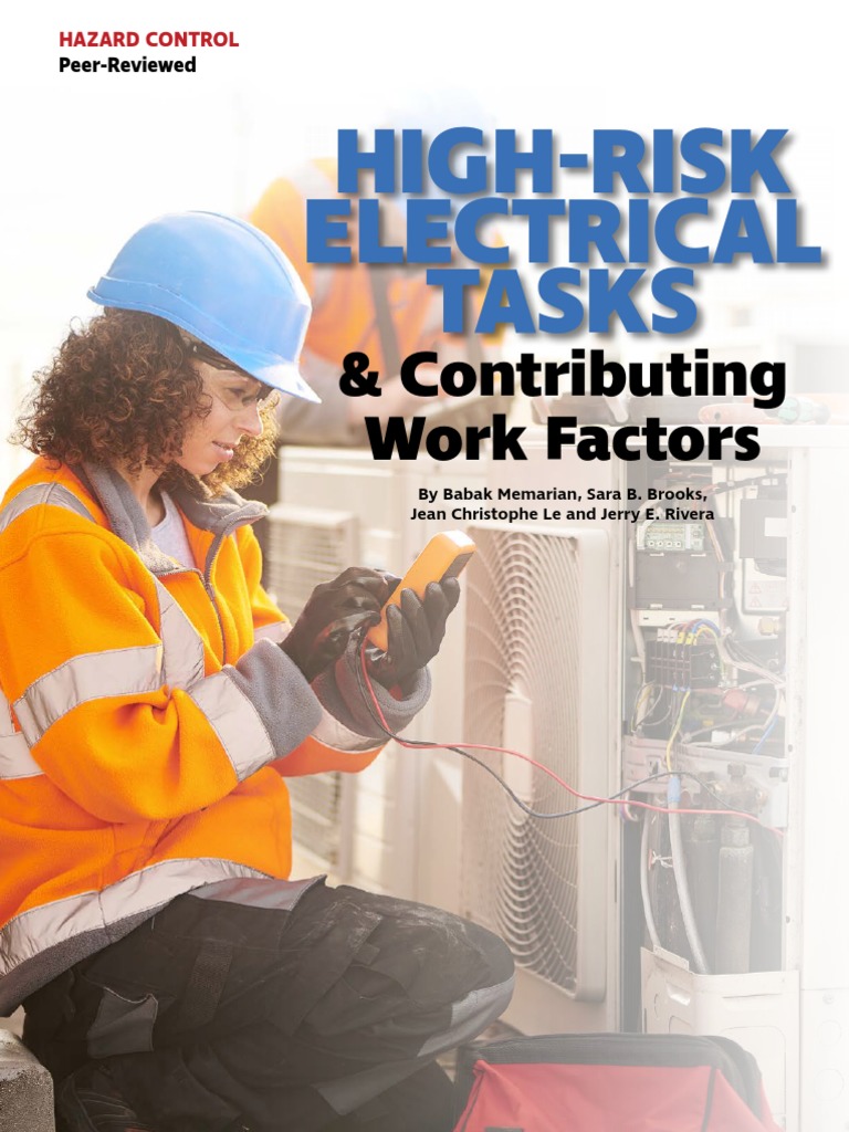 Hazard Control - High Risk Electrical Tasks | PDF | Occupational Safety ...