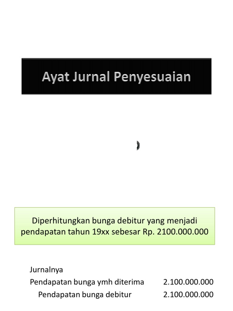 Ayat Jurnal Penyesuaian