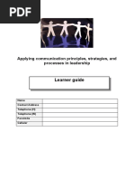 Applying Communication Principlesllearnerguide