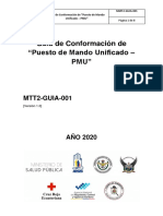 Guía de Conformación de "Puesto de Mando Unificado - PMU" 2020