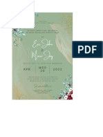 Sage Green Wedding Invitation