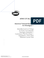 Ansi C37.51a Metal Enclosed Low-Voltage Ac Power Circuit Breakers Switchgear Assemblies-Conformance Tet Procedures
