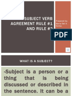 Subject Verb Agreement Rule 1and 2