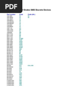 SMD Diode Marking Codes List | PDF | Nature