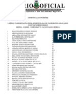 Lista Final Homologada Especialista Em Educacao Basica Qualificados e Desqualificados