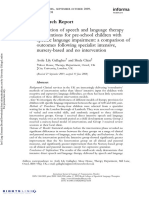 05 Gallagher & Chiat 2009, Evaluation of A Speech and Language Therapy Intervention...