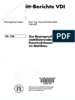 Fortschritt-Berichte VDI: Zur Beanspruchung Stabilisierender Konstruktionen Im Stahlbau