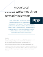 New London Local Schools Welcomes Three New Administrators