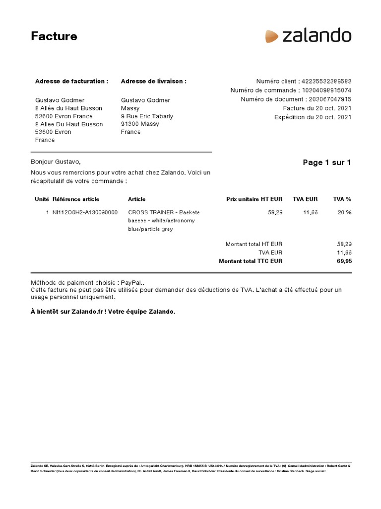 Facture 203067047915 | Download Free PDF | Facture | Business