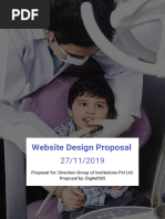 Website Design Proposal Dentist