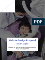 Website Design Proposal Dentist