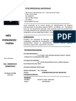 CV Ines Fernandez Parra
