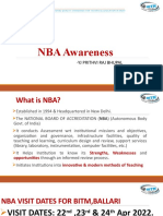 NBA Awareness PPT For Students & Staff.