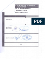 Manual de Procedimientos Administrativos, Dirección Tecnica