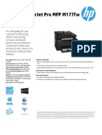HP Color Laserjet Pro MFP M177Fw: Datasheet