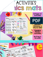 15 Pages of Activities Decodable Passages Alphabet, Phoneme, & Rhyme Skills Engaging Phonics Activities