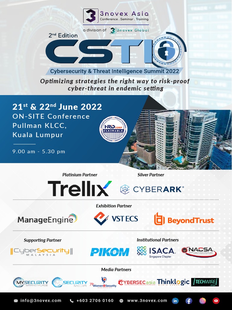 Cybersecurity Threat Intelligence Summit 2022 Usd Pdf Security