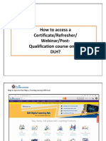 Accessing A Regular Course On DLH