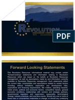 Revolution Resources Investor Presentation